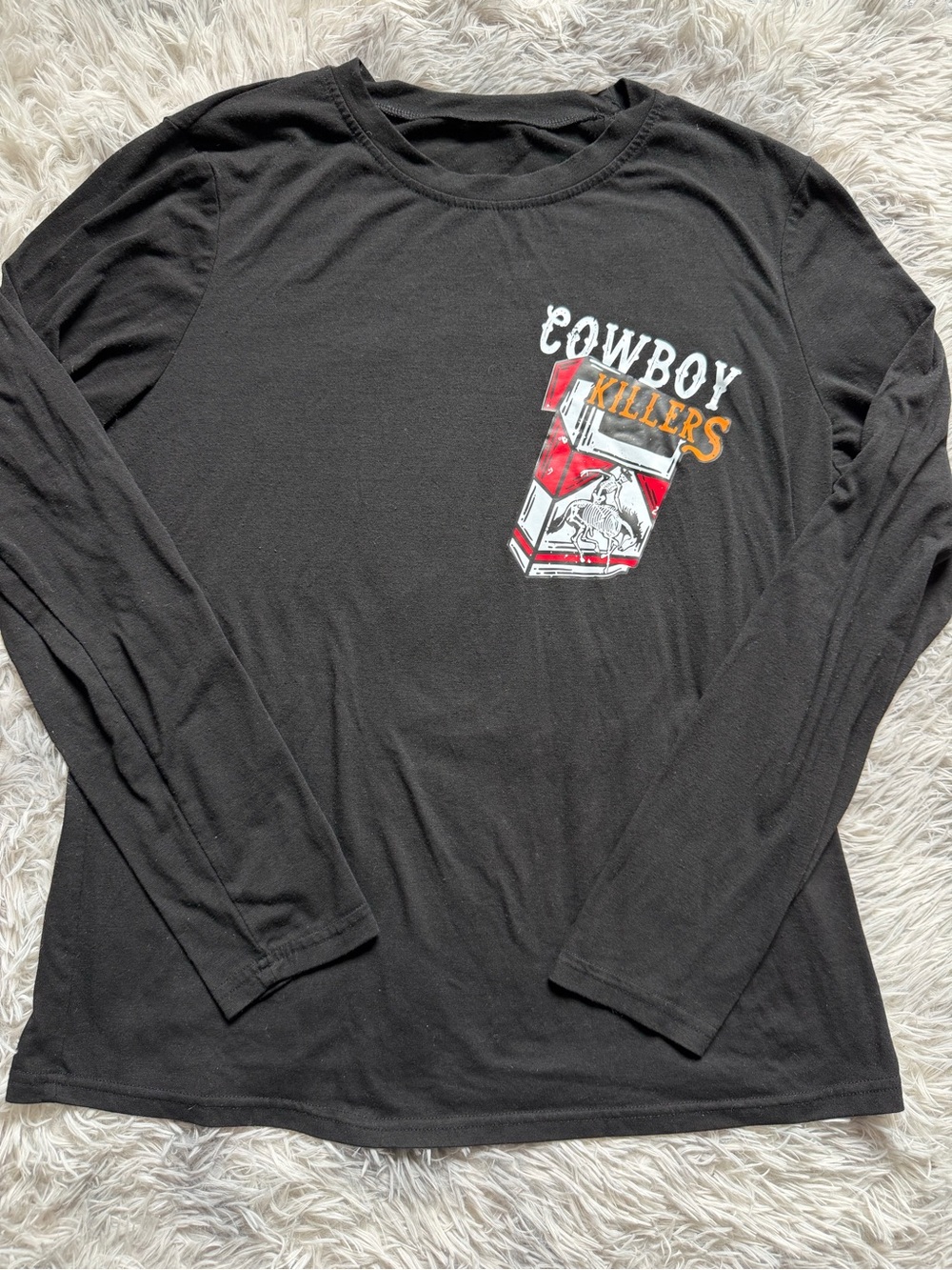 Cowboy Killers Black Long Sleeve Graphic Tee